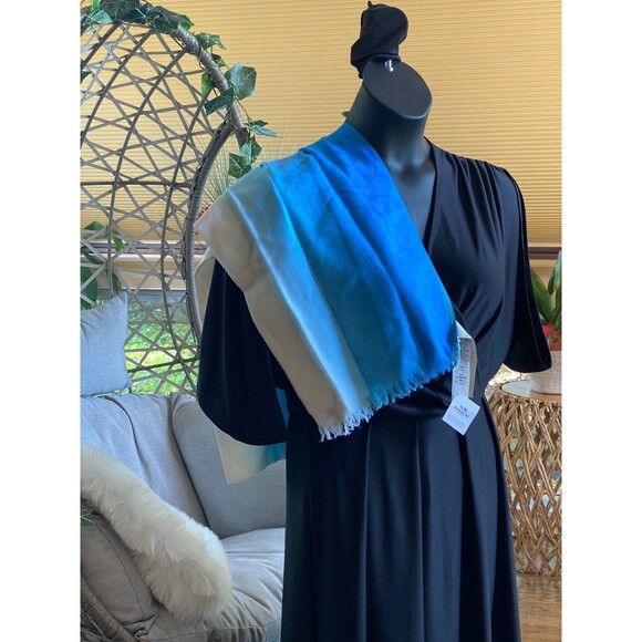 NWT Coach Scarf F29925 Lightweight VRT Ombre Signature C Wrap Pink 68 × 24" READ - Picture 7 of 13